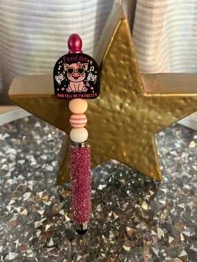 ✨ Bling Piggy Stylus Pen – “Feed Me & Tell Me I’m Pretty” 💖🐷✨
